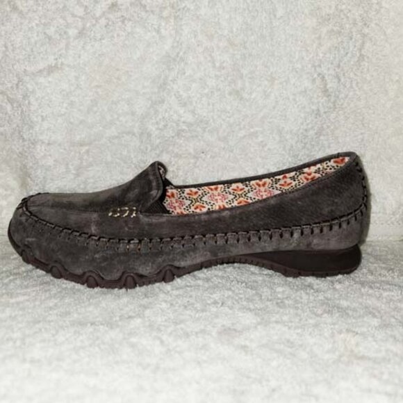 SKECHERS NIB WOMEN'S 9.5B BROWN SUEDE LOAFERS, EXTRA PADDING FOR ADDED COMFORT. - Picture 1 of 6